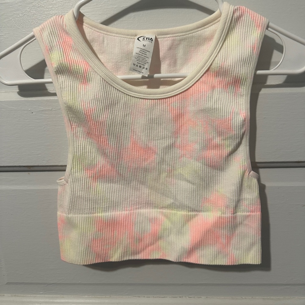 ZYIA tie dye crop tank